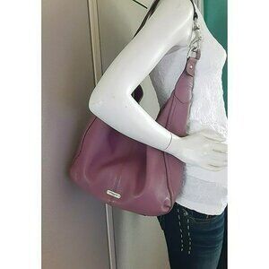 Coach Park Avery Pebbled Leather Hobo Shoulder Bag Purse Tote